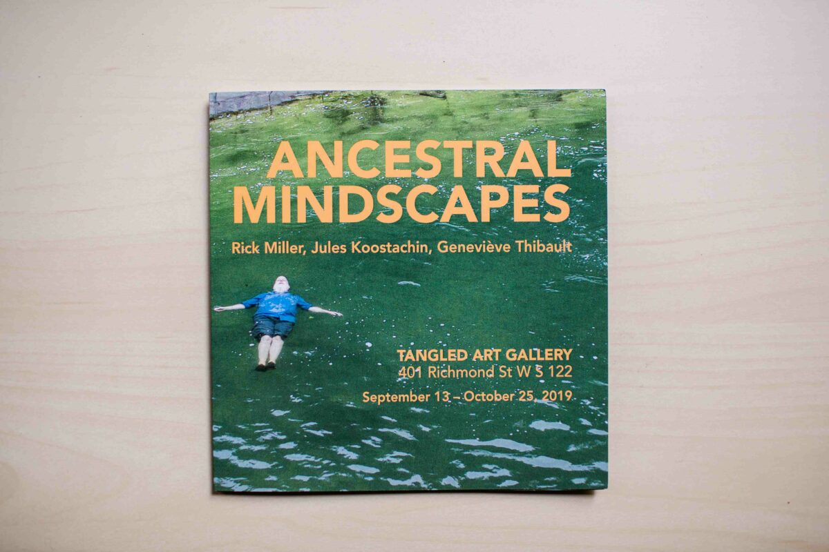 Ancestral Mindscapes gallery show flyer.