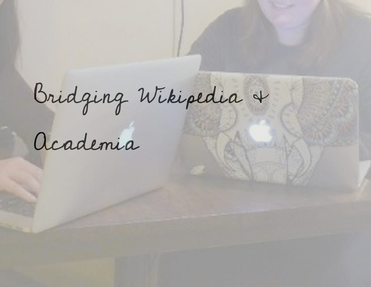 Bridging Wikipedia & Academia header image.