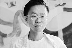 A black and white portrait of Taeyoon Choi.