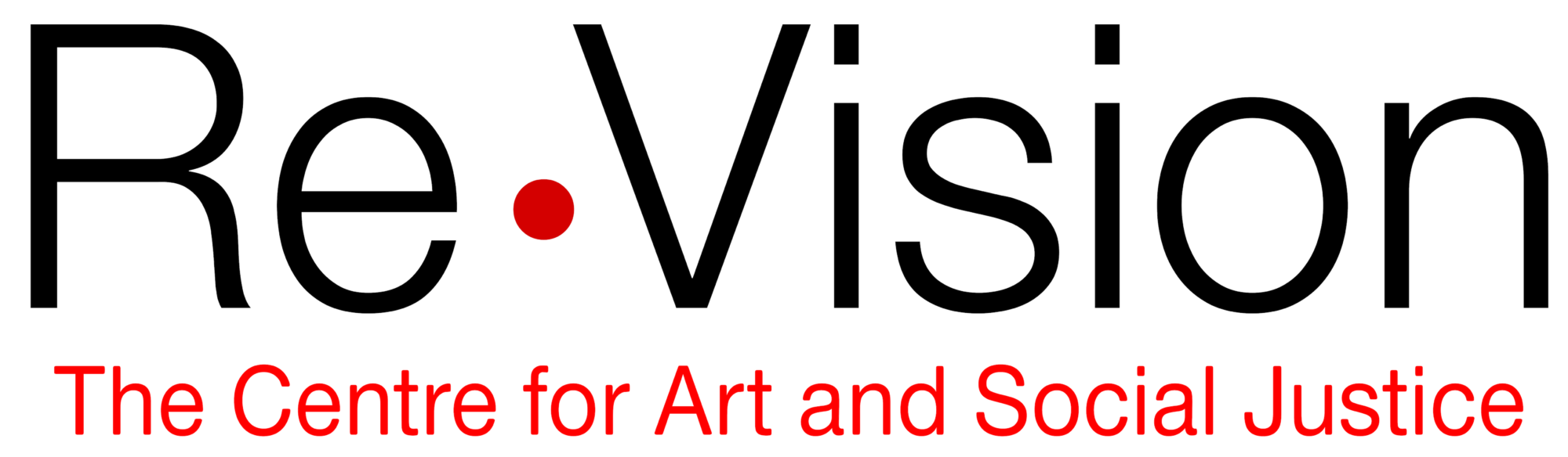 ReVision: The Centre for Art and Social Justice logo.